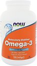 Фото Now Foods Omega-3 Molecularly Distilled 500 капсул (01653)