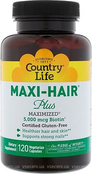 Фото Country Life Maxi-Hair 120 капсул (CLF-05045)