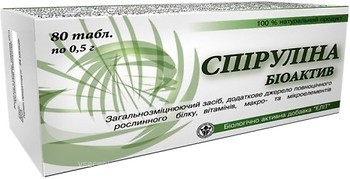 Фото Elit-Pharm Спирулина 80 таблеток