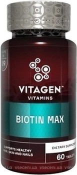 Фото Vitagen №9 Biotin Max 60 таблеток