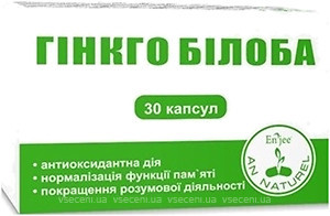 Фото Enjee Гінкго Білоба 400 мг 30 капсул