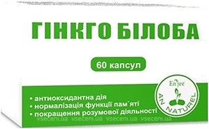 Фото Enjee Гінкго Білоба 400 мг 60 капсул