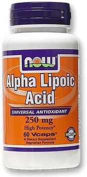 Фото Now Foods Alpha Lipoic Acid 250 мг 60 капсул