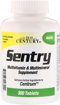 Фото 21st Century Sentry Multivitamin & Multimineral 300 таблеток (22702)