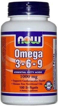 Фото Now Foods Omega 3-6-9 1000 мг 100 капсул