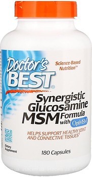 Фото Doctor's Best MSM Synergistic Glucosamine MSM Formula 180 капсул (DRB00070)