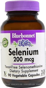 Фото Bluebonnet Nutrition Selenium 200 мкг 90 капсул