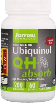 Фото Jarrow Formulas Ubiquinol QH-Absorb 200 мг 60 капсул (JRW-06026)