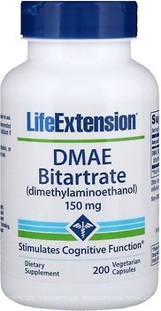 Фото Life Extension DMAE Bitartrate 150 мг 200 капсул (LEX-15402)