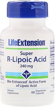 Фото Life Extension Super R-Lipoic Acid 240 мг 60 капсул (LEX-12086)