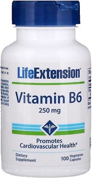 Фото Life Extension Vitamin B6 250 мг 100 капсул (LEX-15351)