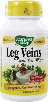 Фото Nature's Way Leg Veins with Tru-OPCs 435 мг 60 капсул (NWY-79270)
