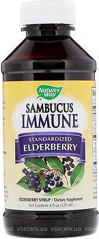 Фото Nature's Way Sambucus Immune Elderberry Standardized 120 мл (NWY-06974)