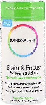 Фото Rainbow Light Brain & Focus for Teens & Adults 90 таблеток ( RLT-20251)