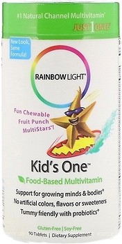 Фото Rainbow Light Kid's One Food-Based Multivitamin 90 таблеток (RLT-10982)