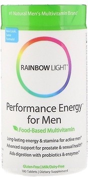 Фото Rainbow Light Performance Energy for Men Food-Based Multivitamin 180 таблеток (RLT-10695)
