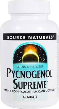 Фото Source Naturals Pycnogenol Supreme 60 таблеток (SN2220)