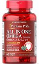 Фото Puritan's Pride All In One Omega 3-5-6-7 & 9 with Vitamin D3 60 капсул
