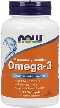 Фото Now Foods Omega-3 Molecularly Distilled 100 капсул