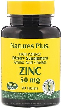Фото Nature's Plus Zinc 50 мг 90 таблеток (3645)