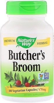 Фото Nature's Way Butcher's Broom Root 470 мг 100 капсул (NWY-11250)