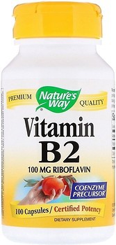 Фото Nature's Way Vitamin B2 100 мг 100 капсул (NWY-40421)