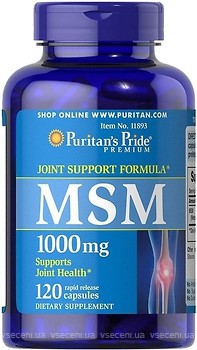 Фото Puritan's Pride MSM 1000 мг 120 капсул