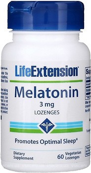 Фото Life Extension Melatonin 3 мг 60 льодяників (LEX-33206)