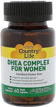 Фото Country Life DHEA Complex For Women 60 капсул (CLF-01674)