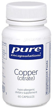 Фото Pure Encapsulations Copper (citrate) 60 капсул
