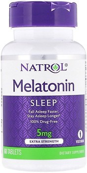 Фото Natrol Melatonin 5 мг 60 таблеток (NTL04462)