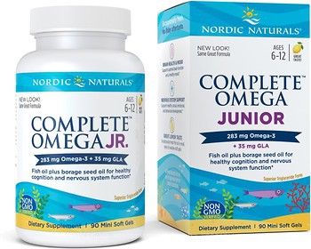 Фото Nordic Naturals Complete Omega Junior 238 мг зі смаком лимона 90 капсул (NOR-01775)