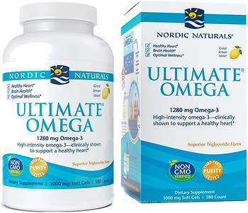 Фото Nordic Naturals Ultimate Omega 1280 мг зі смаком лимона 180 капсул (NOR-03790)