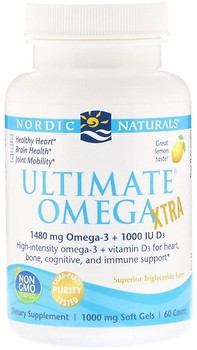 Фото Nordic Naturals Ultimate Omega Xtra со вкусом лимона 60 капсул (NOR-01799)