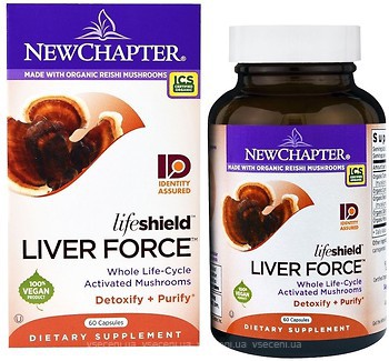 Фото New Chapter Lifeshield Liver Force 60 капсул (NCR-00239)