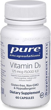 Фото Pure Encapsulations Vitamin D3 5000 IU 60 капсул