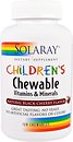 Фото Solaray Children's Chewable Vitamins and Minerals зі смаком вишні 120 таблеток (SOR04797)