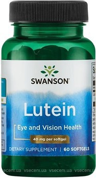 Фото Swanson Lutein 40 мг 60 капсул