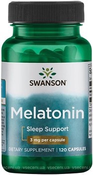 Фото Swanson Melatonin 3 мг 120 капсул