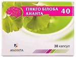 Фото Ananta Гінкго Білоба 40 мг 30 капсул