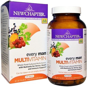 Фото New Chapter Every Man Multivitamin 120 таблеток (NCR-00324)