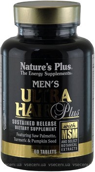 Фото Nature's Plus Ultra Hair Men's 60 таблеток (4832)