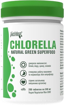 Фото Golden Pharm Chlorella 200 таблеток