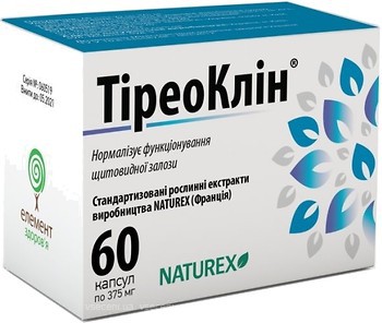 Фото Елемент Здоров'я ТіреоКлін 60 капсул