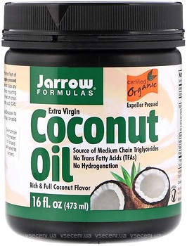 Фото Jarrow Formulas Organic Coconut Oil 473 мл (JRW-16033)