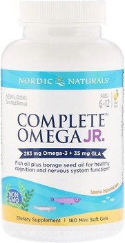 Фото Nordic Naturals Complete Omega Junior 283 мг со вкусом лимона 180 капсул (NOR-02775)