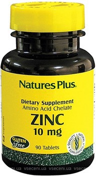 Фото Nature's Plus Zinc 10 мг 90 таблеток (3630)