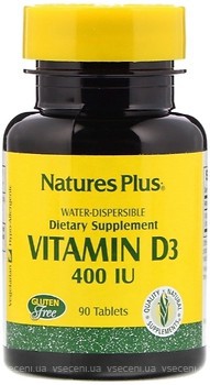 Фото Nature's Plus Vitamin D3 400 IU 90 таблеток (0991)