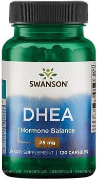 Фото Swanson DHEA 25 мг 120 капсул