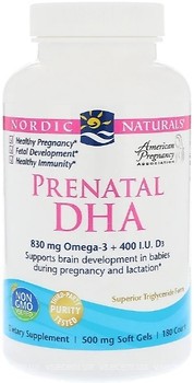 Фото Nordic Naturals Prenatal DHA 500 мг 180 капсул (NOR-01748)